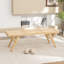Banc en bois massif et canne Brylynn-1744925504