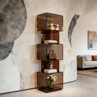 Modern multi-layer acrylic bookcase