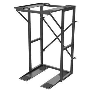 Heavy Duty Steel Washer Dryer Stacking Rack Stand, 100 lb Weight Capacity, Compatible with Black+Decker Portable Washers & Dryers, Black