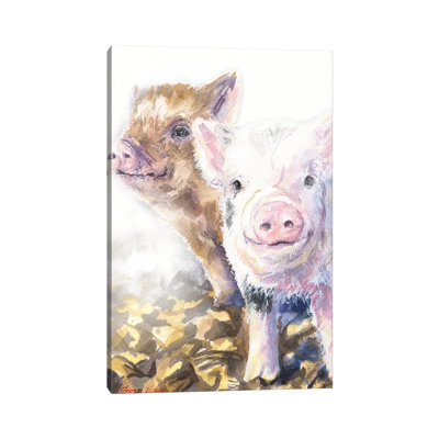 Pig friends 1 Piece Painting on Canvas