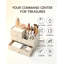 Faux Leather Desk Organiser