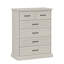 Commode 6 tiroirs 31,5 po avec finition grain de bois gris Altona