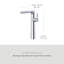 Robinet de lavabo haut à poignée simple Nibi-84749710