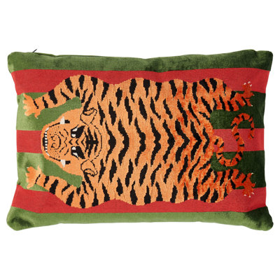 Jokhang Tiger Velvet Pillow