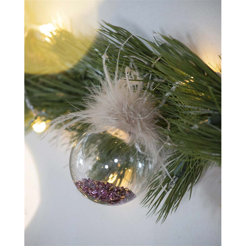 Ornements de boules de Noël D3 ", boules de Noël suspendues en verre, ensemble de 12