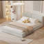 Grand lit plateforme tapissier avec tissu velours-623771971