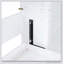 Grand lit escamotable mural avec tablettes, blanc