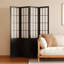 Paravent 4 panneaux de style japonais, noir-173903709-173903710