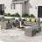 Viani 7 - Person Patio Conversation Set with Cushions-543194355