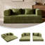 2 Seater Chenille Sofa Bed-1172833298