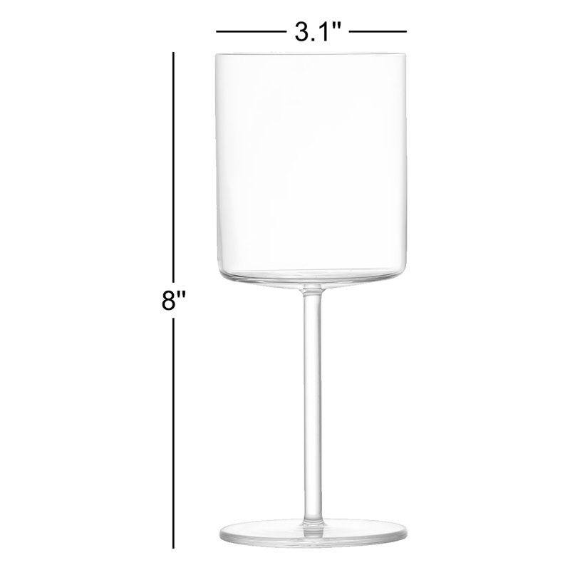 Modo 13.5 oz. Crystal White Wine Glass