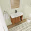 Meuble-lavabo flottant mural 28 po avec comptoir en céramique et porte à fermeture en douceur 28 po