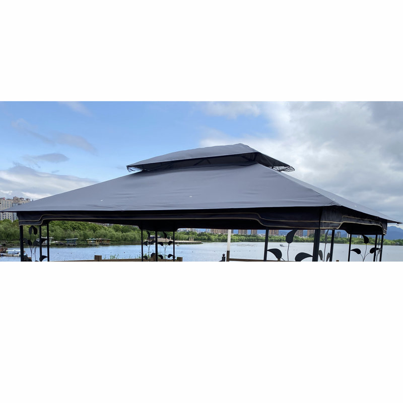 Tapis de remplacement pour pavillon de jardin 13 x 10 pi - Gris