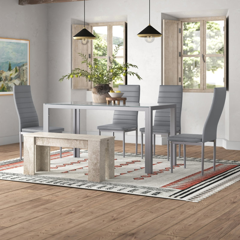 Flanagan 6 - Person Dining Set, H75 x L120 x W70cm