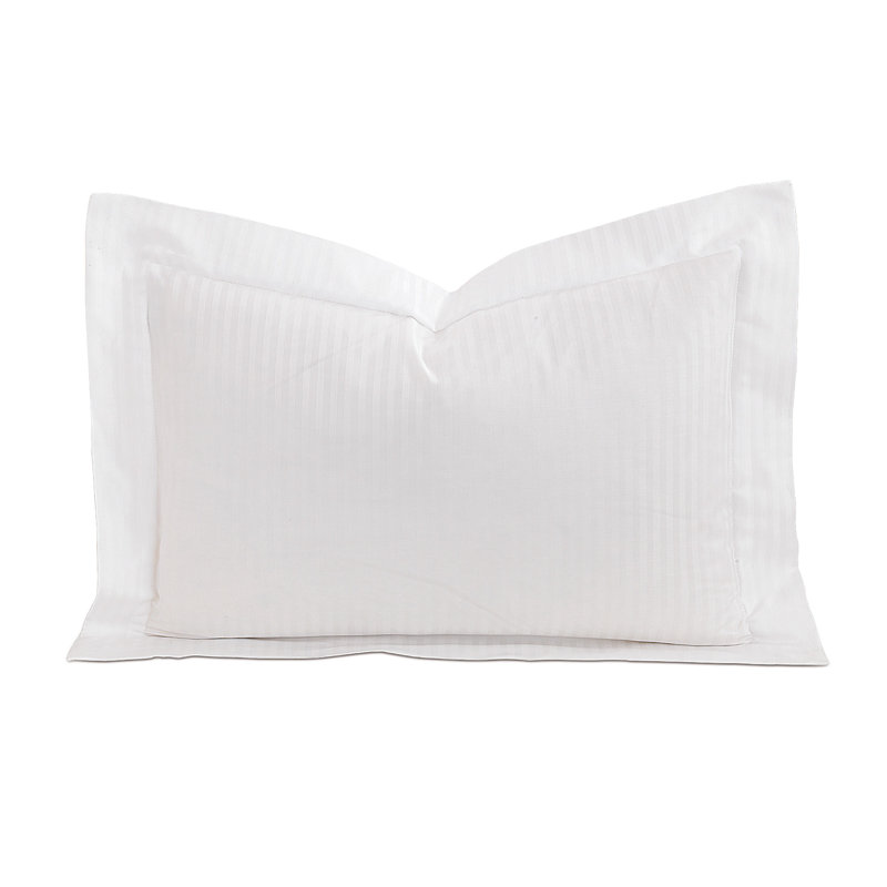 Emilio Cotton Pillow Sham, Euro, White