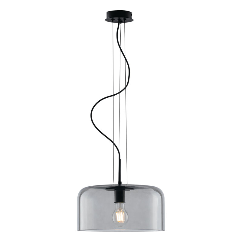 Souderton 1 - Light Drum Pendant, Grey, Grey, 20Cm H x 40Cm W x 40Cm D