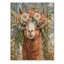 Décoration florale de lamas à couronne florale de lama sur bois de pin naturel-664903686