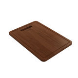 Wooden Cutting Board With Handle - Sapele Mahogany Wood; Compatible With 1500, 1501, 1551 And 1604 Sinks