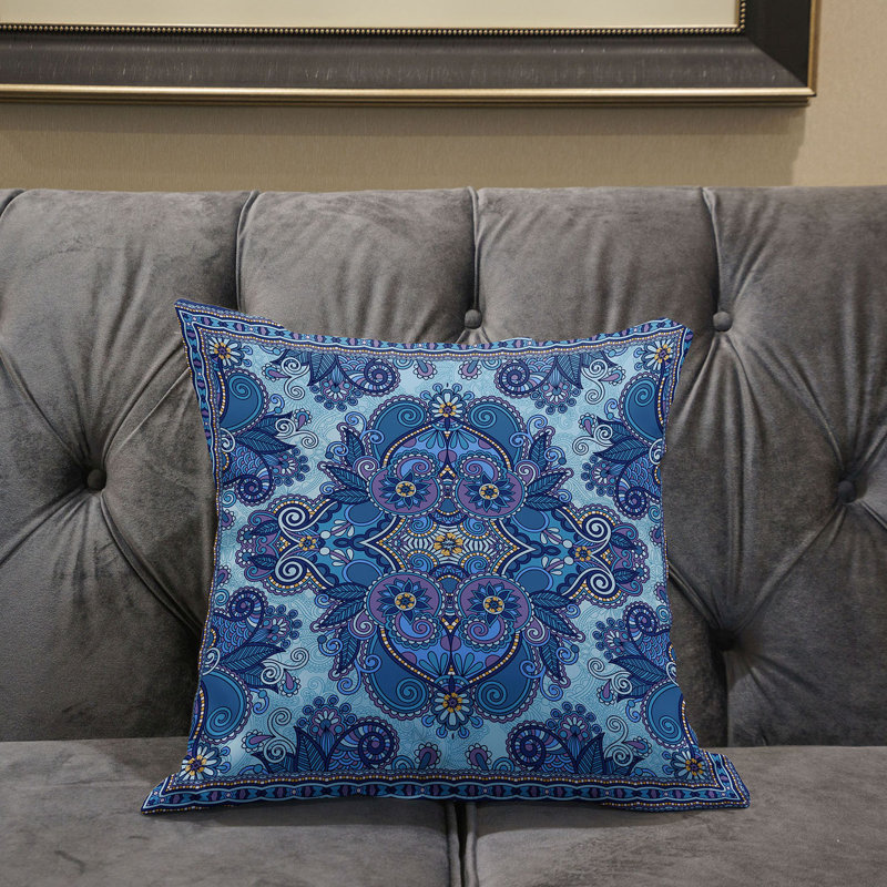 Reversible Throw Pillow, 16" x 16" 
