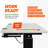 Truweo Adjustable Electric Standing Desk Tabletop with Sliding Keyboard Tray-100883235