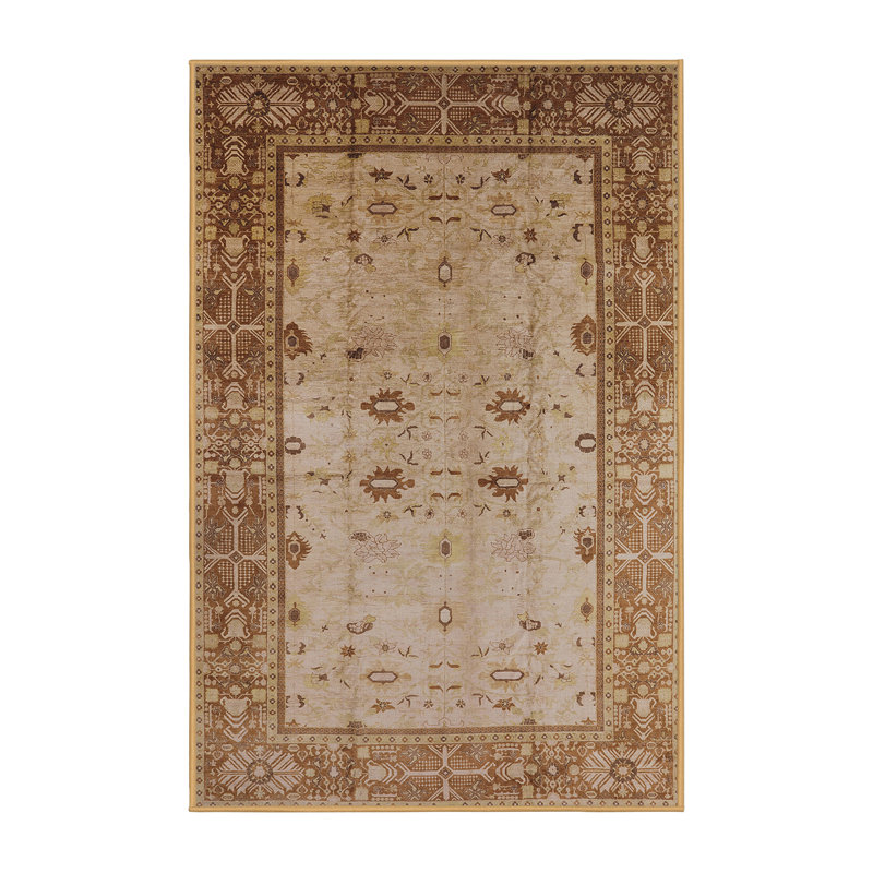 Tapis oriental brun / beige, Rectangle 8 pi x 10 pi