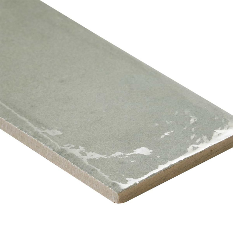 Paint 3x16 Glossy Porcelain Tile, Verde Green