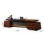 78.74"New Chinese-style retro brown rectangular executive desk