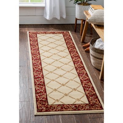 Timeless Runner cm Geometric Synthetic Area Rug