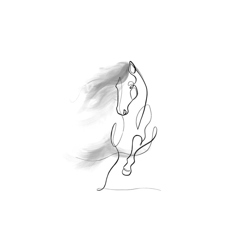 Horse Portrait No. 9 by Dane Khy - Wrapped Canvas Print, 101.6cm H x 66.04cm W, Wrapped Canvas