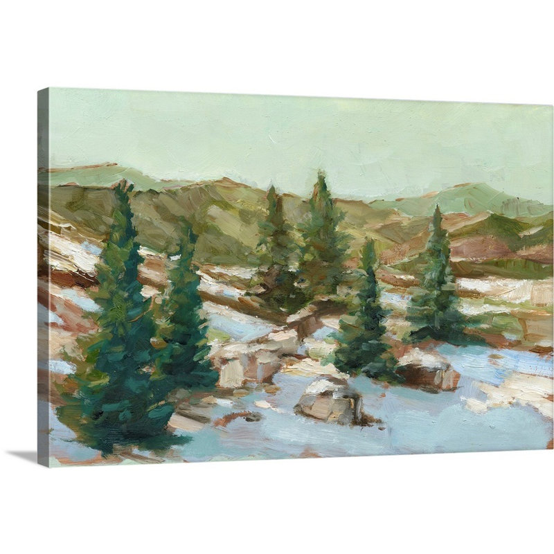 «Spring Thaw I» par Ethan Harper - reproduction d'art sur toile, H 40 po x l 60 po x P 1,25 po, Toile tendue