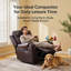 Canapé inclinable simple en similicuir Abba-965219540