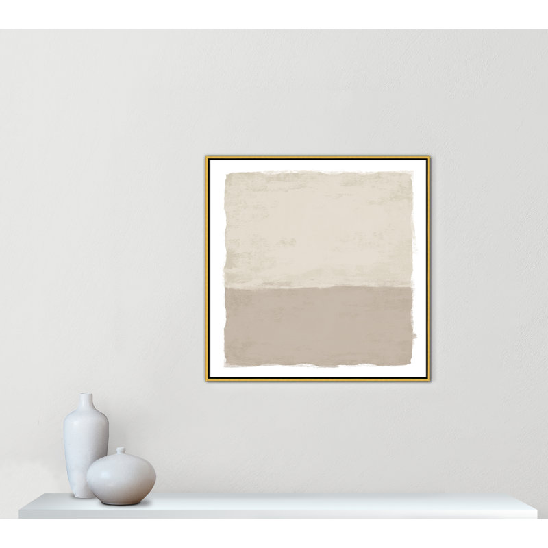«Silent Sands II» par Natalie Carpentieri, H 37,5 po x l 37,5 po, Doré