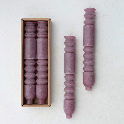 Unscented Totem Taper Candles in Box