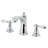 Kingston Brass American Classic Two-Handle 3-Hole Deck Mount Widespread Bathroom Faucet with Retail Pop-Up Drain-50911615