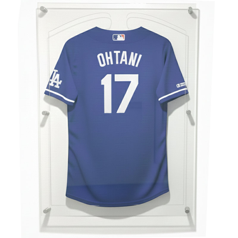 OnDisplay Acrylic Sports Jersey Display Frame - Wall Mounted 3D Design with UV Protection - Memorabilia Storage Case - Baseball/Hockey/Basketball/Football/Soccer