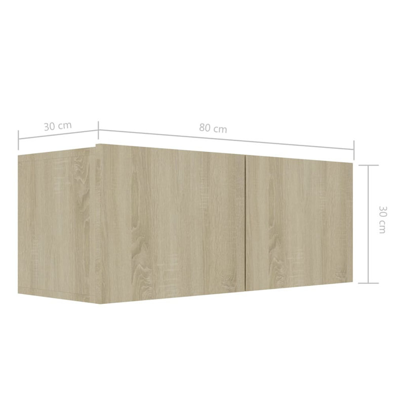 Azeema Unfinished Entertainment Centre for TVs up to 32", Sonoma Oak