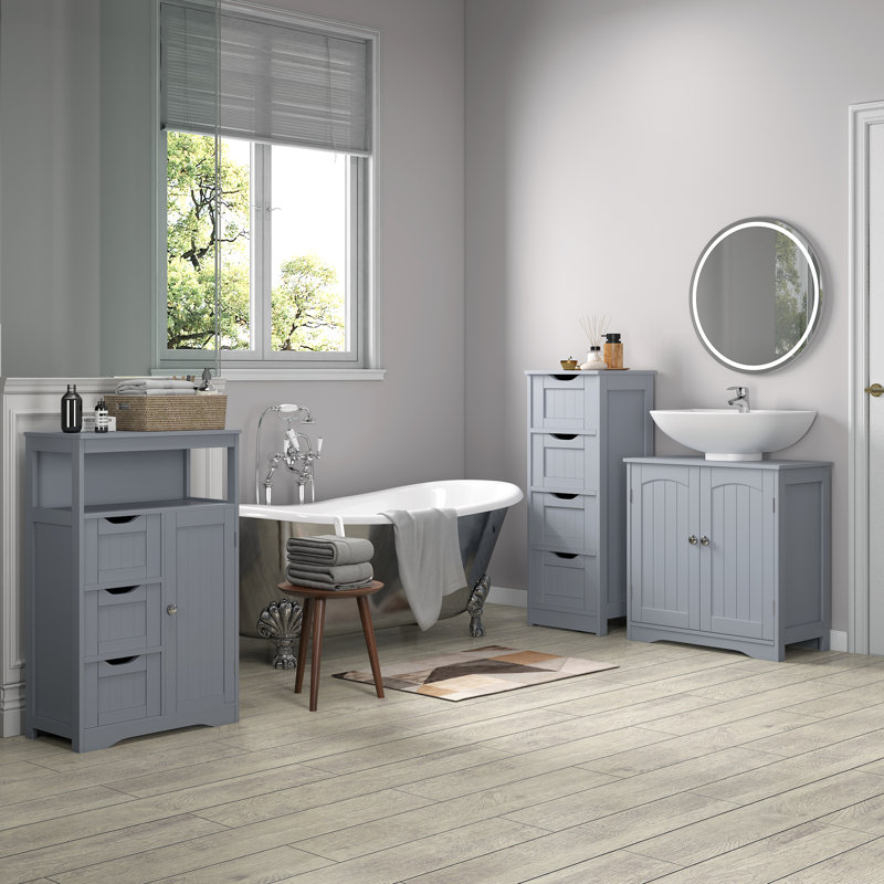 Abiral Bathroom Cabinet, Grey