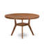 Ensemble de cuisine 5 pièces avec 4 chaises rembourrées en polyester et une table de petit-déjeuner, noyer antique-1074846990-1085218719-1085218716