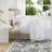 Cooling Queen Sheets & Pillowcases, 600 Thread Count Cotton Blend, White Sateen