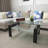 Rectangle Black Glass Coffee Table-669971699-669971709