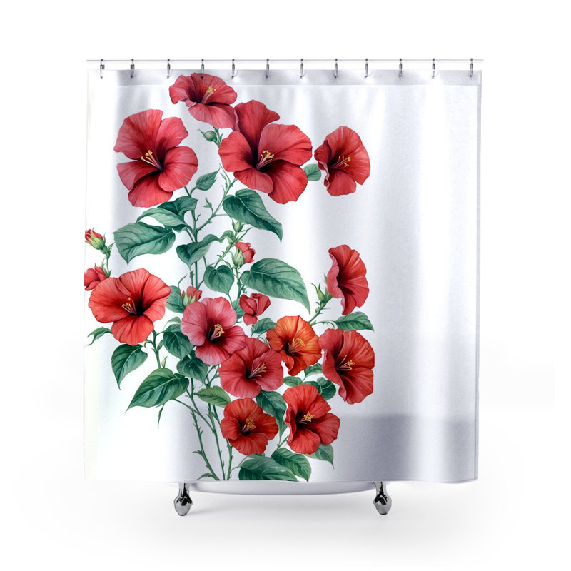 Rideau de douche Habiba Hibiscus