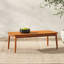Table basse contemporaine en bois d'eucalyptus - Brun