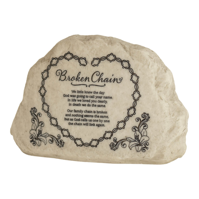 Broken Chain Berevement Garden Stone
