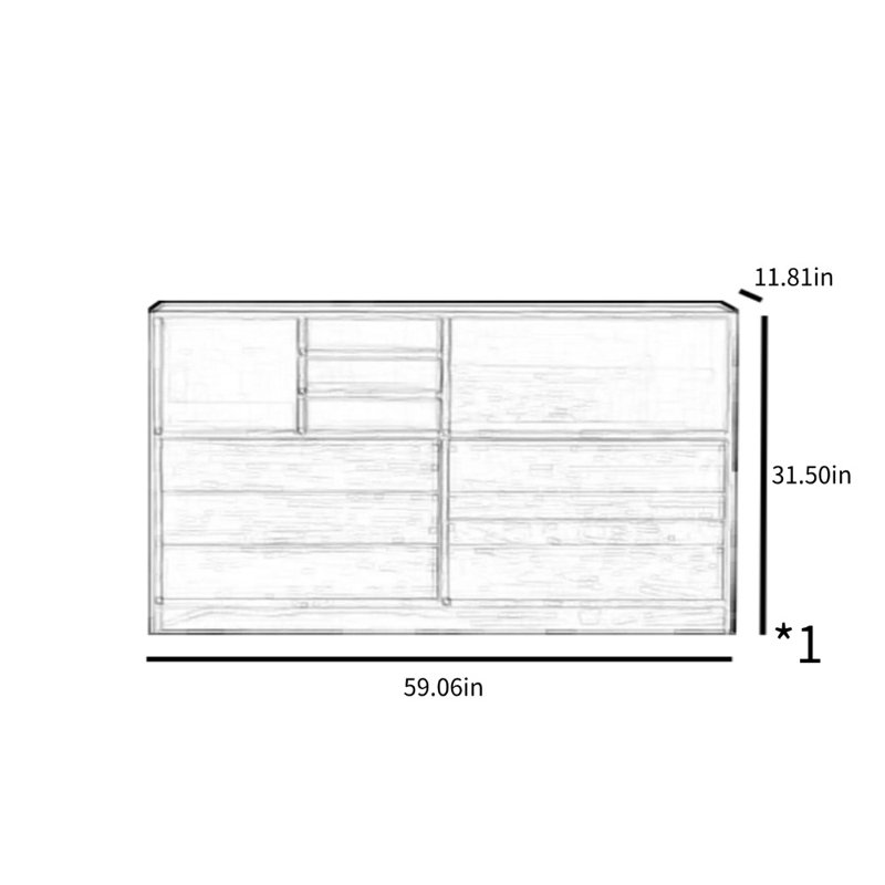 Floor-to-ceiling Black Walnut Sideboard