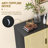 Sideboard Buffet Cabinet, Kitchen Cabinet, Coffee Bar Cabinet with 3 Rattan Doors-395127981