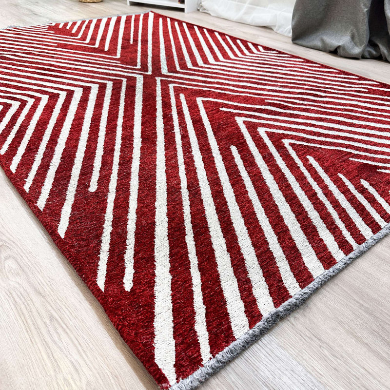 Tapis en coton tissé lavable Alfa Rich Roemer, Rectangle 4 pi 1 po x 5 pi 9 po