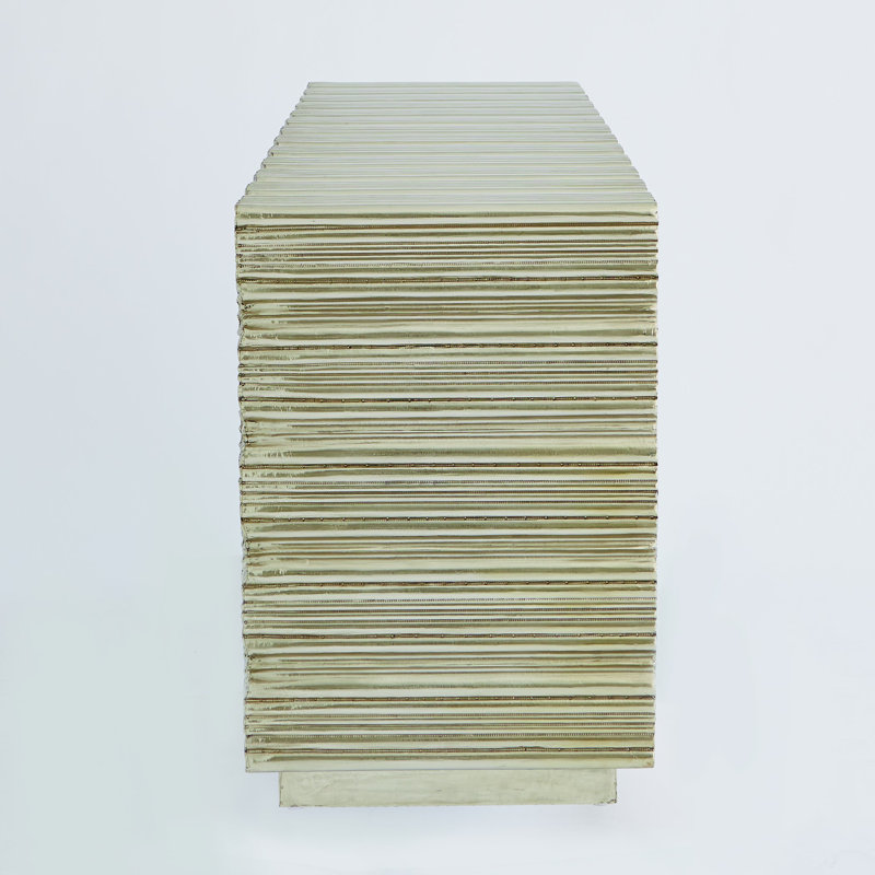 Linenfold Cabinet, Silver