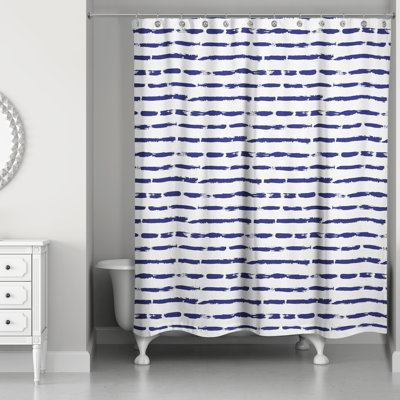  Rideau de douche rayé simple