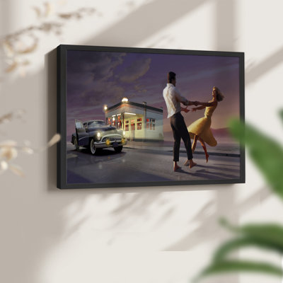 Danse de nuit - reproduction encadrée - Restickable