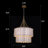 5-light Capiz Chandelier Modern Seashell Round Hanging Pendant Lighting 